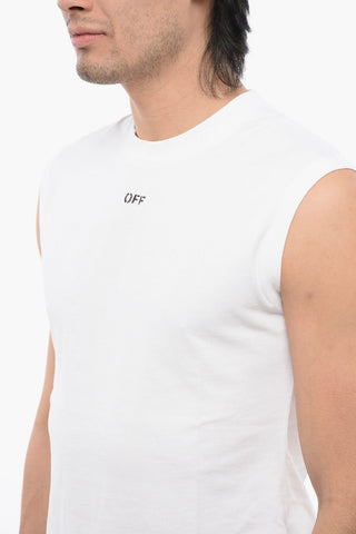Tank Top in Cotone a Tinta Unita