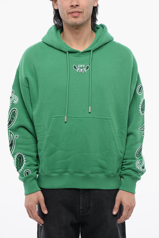 Brushed Cotton BANDANA Embroidered Hoodie