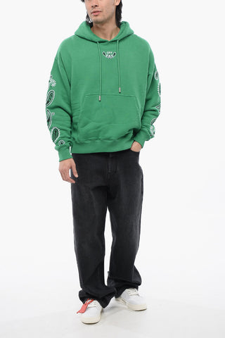 Brushed Cotton BANDANA Embroidered Hoodie
