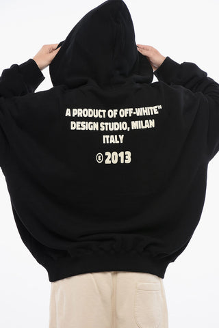 Felpa Con Cappuccio Oversize-Fit Con Logo Strass