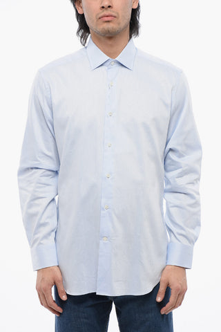 Spread Collar Poplin Cotton CANELLA Shirt