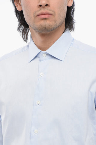 Spread Collar Poplin Cotton CANELLA Shirt