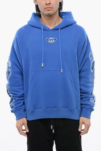 Hoodie BANDANA ARROW aus gebürsteter Baumwolle mit Stickerei