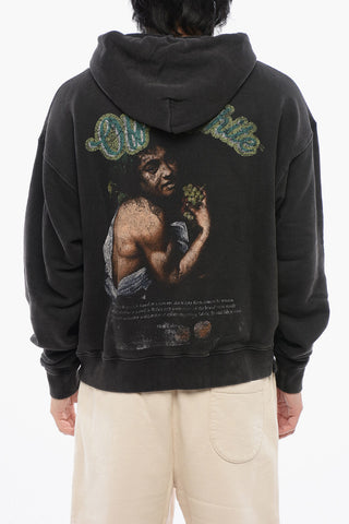 Brushed Cotton Skate-Fit BACCHUS Printed Hoodie