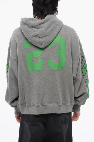Brushed Cotton 23 VARSITY Printed Hoodie