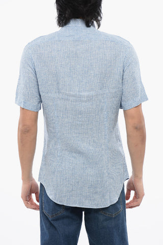 ID Houndstooth Linen Slim Fit Shirt