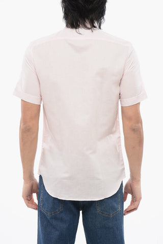 Camicia a Maniche Corte in Puro Lino