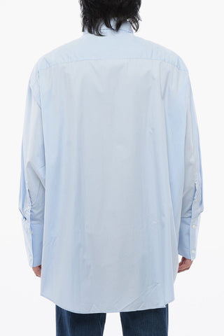 Button-down Cotton Shirt with Hidden Buttoning