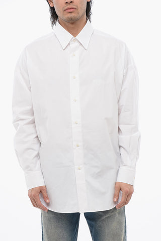 코튼 포플린 셔츠 S-DOUBLY-PLAIN 톤온톤 자수