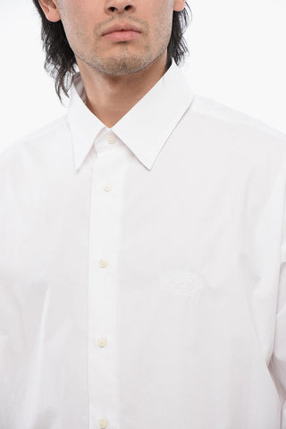 코튼 포플린 셔츠 S-DOUBLY-PLAIN 톤온톤 자수