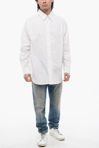 코튼 포플린 셔츠 S-DOUBLY-PLAIN 톤온톤 자수