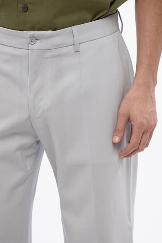 4-Pocketed Stretch Wool Pants with Belt Loops