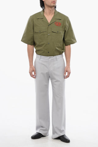 4-Pocketed Stretch Wool Pants with Belt Loops
