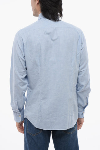 Cotton Poplin Shirt with French Collar