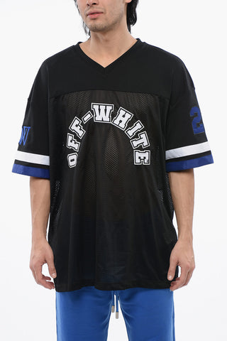 Mesh-T-Shirt FOOTBALL bestickt