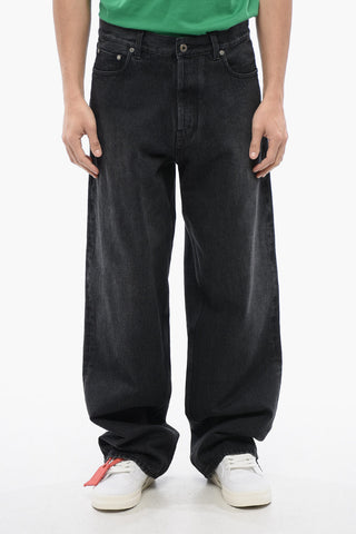 Faded Effect Loose-Fit Jeans 25cm