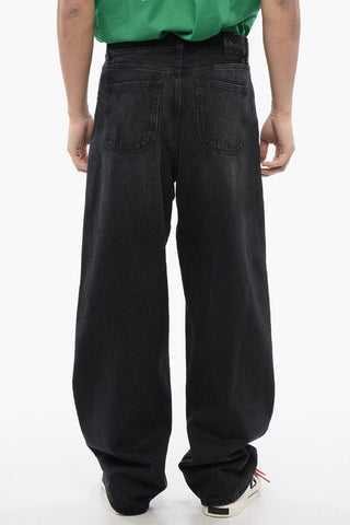 Faded Effect Loose-Fit Jeans 25cm