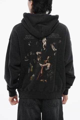 Brushed Cotton Skate-Fit MARY Printed Hoodie