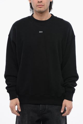 Cotton 23 SKATE Crew-neck Sweatshirt with Contrast Embroidery