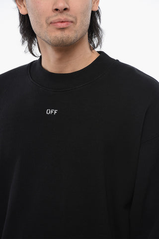 Cotton 23 SKATE Crew-neck Sweatshirt with Contrast Embroidery
