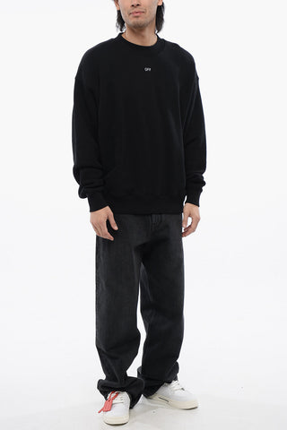 Cotton 23 SKATE Crew-neck Sweatshirt with Contrast Embroidery