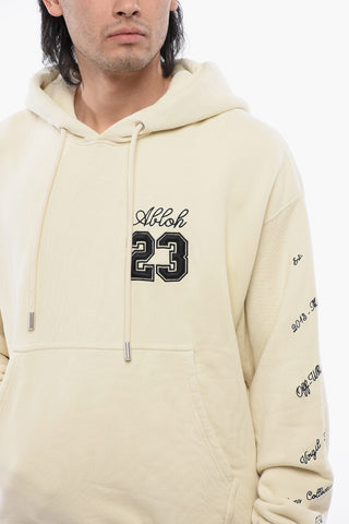 Hoodie 23 LOGO SKATE In Brushed Cotton With Contrast Embroidery