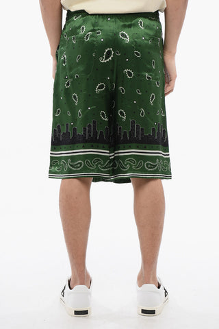 Shorts mit Bandana-Print