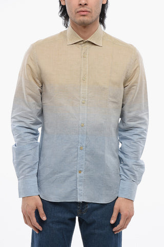 ID Degradè Design Linen Blend Shirt