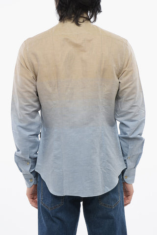 ID Degradè Design Linen Blend Shirt