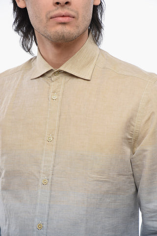 ID Degradè Design Linen Blend Shirt