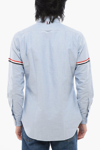 Button-down Hopsack Cotton Shirt