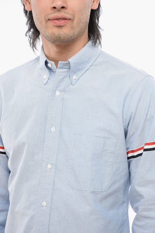 Button-down Hopsack Cotton Shirt