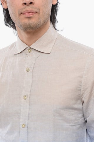 ID Camicia in Misto Lino con Design Degradè