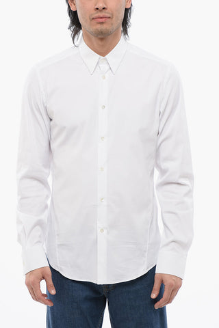 Slim Fit Popeline Shirt with Standard Collar