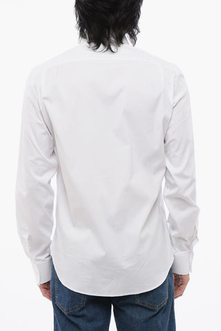Slim Fit Popeline Shirt with Standard Collar