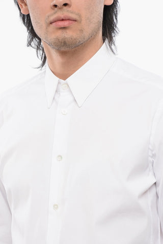 Slim Fit Popeline Shirt with Standard Collar