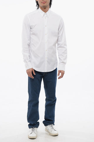 Slim Fit Popeline Shirt with Standard Collar