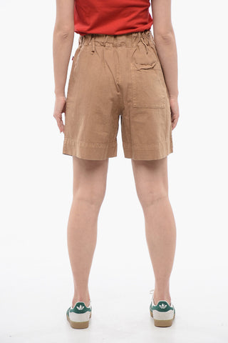 Shorts aus Leinenmischung mit Gummibund