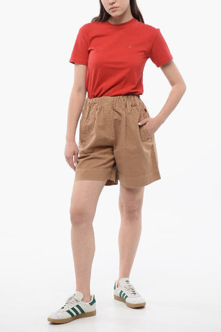 Shorts aus Leinenmischung mit Gummibund