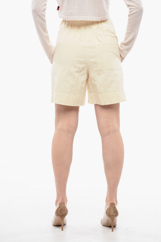 Shorts aus Leinenmischung mit Gummibund