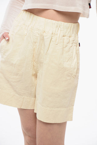 Shorts aus Leinenmischung mit Gummibund