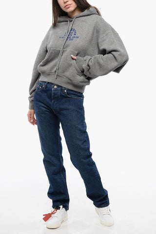 Maxi Felpa Hoodie con Logo e Tasca a Toppa