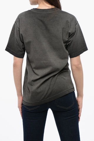 UNISEX Solid Color T-BUXT-N4 Crewneck T-Shirt with D-Heart Detail
