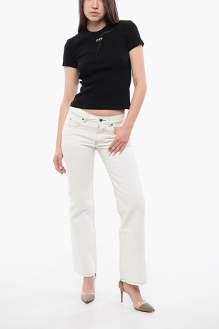 Slim Fit Ribbed Crew-neck T-shirt