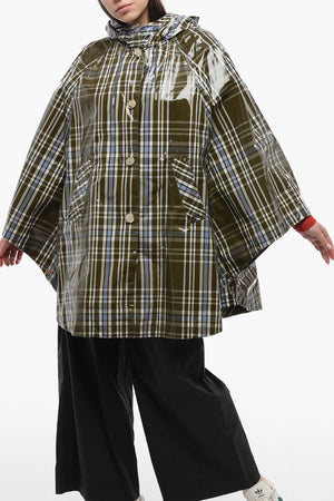 Cappa in Nylon HAWTHORN con Motivo Plaid Check e Cappuccio