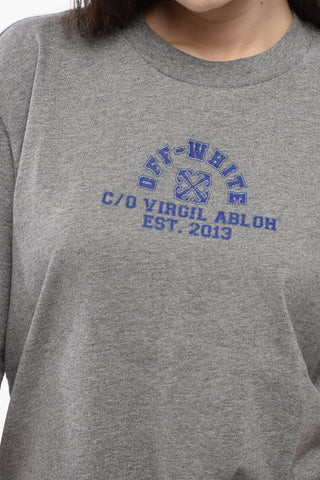 Cotton Crew-neck T-shirt with Print Logo