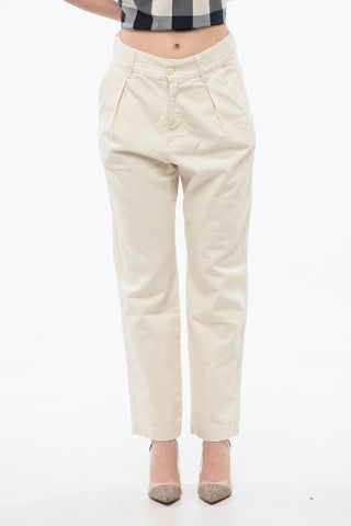 Jeans Mom Fit a 1 Pince con Passanti 14cm