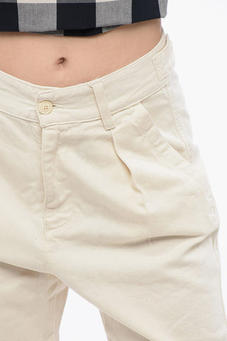 Jeans Mom Fit a 1 Pince con Passanti 14cm