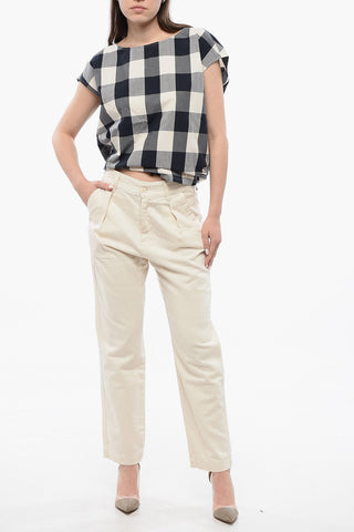 Jeans Mom Fit a 1 Pince con Passanti 14cm