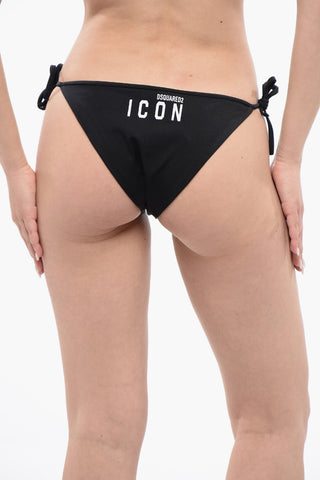 ICON 단색 슬립 비키니 끈